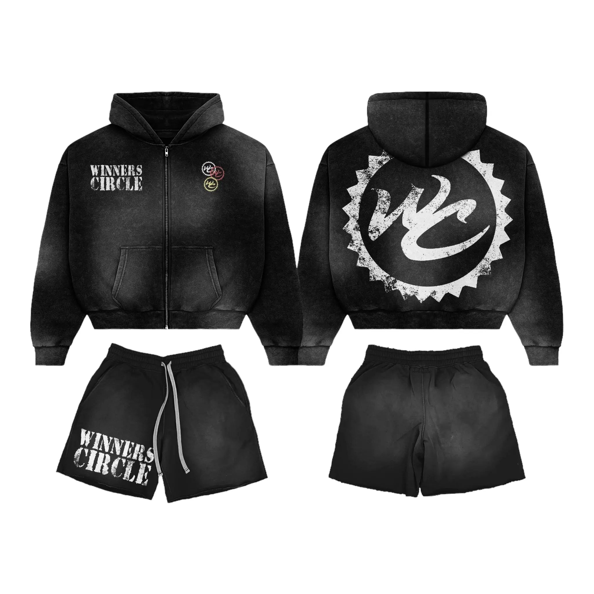 Buy Winners Circle Premium Hoodie and Shorts Set - Black - WINNERS CIRCLE